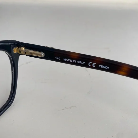 FENDI Eyeglasses, F1013 Brown Tortoise Shell  size 53 17 001 - Picture 6 of 16